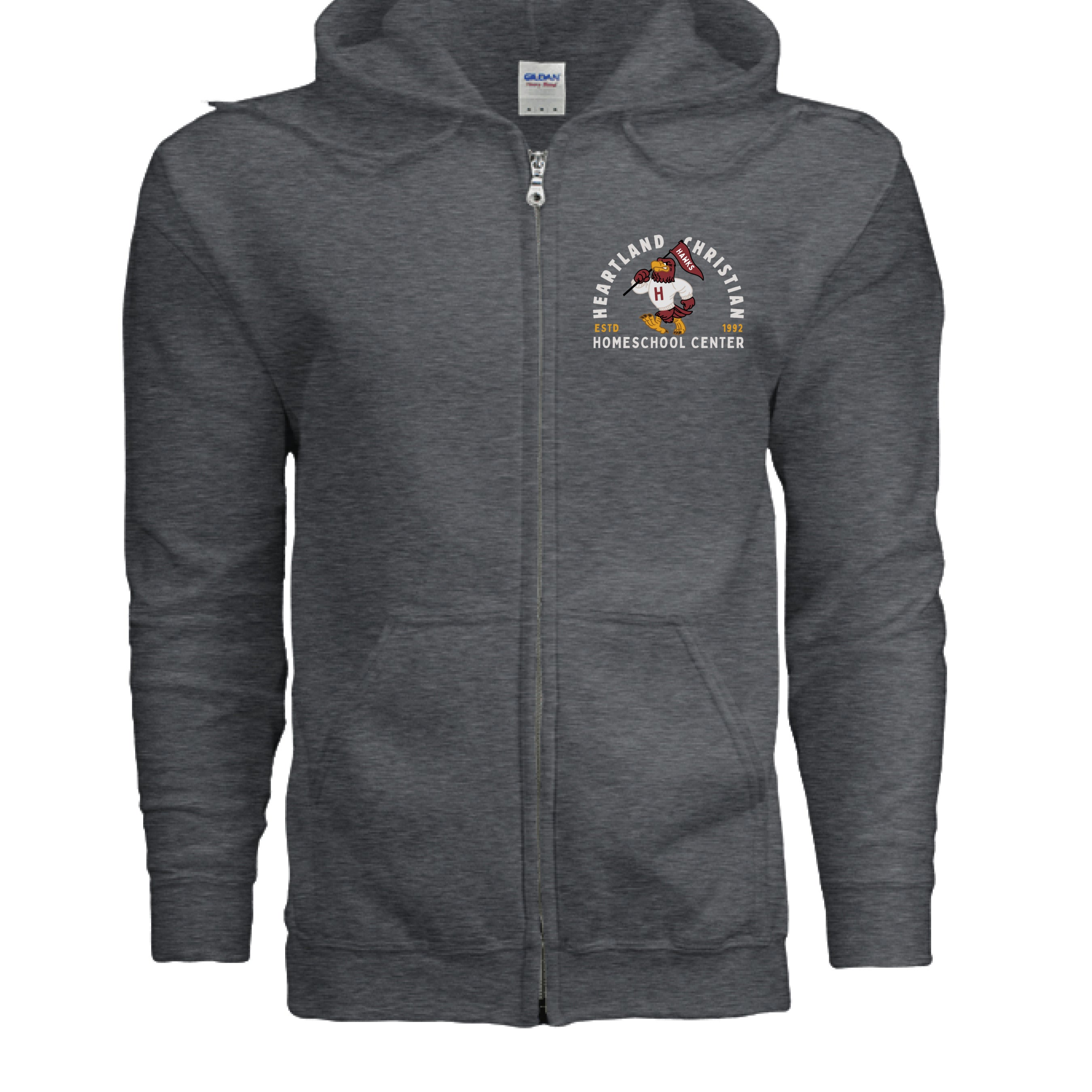 DARK HEATHER - FRONT
